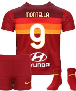 B08TRJ73BC 2020-2021 AS Roma Home Infants Kit (Vicenzo Montella 9)