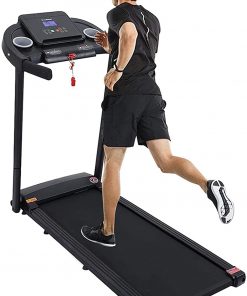B08VMP3LJ2 Folding Treadmill Electric Motorized Running Machine 23.6'' Wide Tread Belt w/Incline LCD Displayï¼ŒEasy Assembly Fitness Motorized Running Jogging Exercise Machine