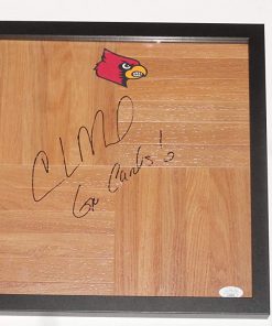 B08VW5VYCD CHRIS MACK SIGNED FRAMED 12X12 FLOORBOARD LOUISVILLE PROOF LEGEND JSA COA