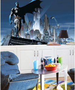 B001MJYO2S RoomMates JL1066M Batman Water Activated Removable Wall Mural - 10.5 ft. x 6 ft.