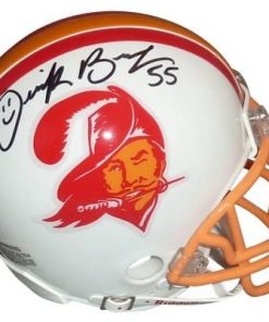 B005XZFW0K Derrick Brooks Autographed Tampa Bay Buccaneers (Throwback) Mini Helmet - Brooks Holo