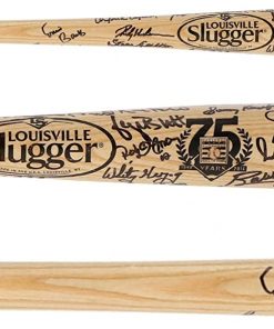 B08WJM9X7J MLB Hall Of Famers Autographed Bat with Multiple Signatures - JSA SM2921 - Autographed MLB Bats