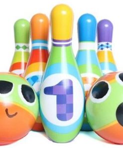 B08THQ35SQ bowling Children's Sports Indoor and Outdoor Parent-Child Interactive Children's Toys Eating, Drinking and Playing Soft Set Training Children's Hand-Eye Coordination