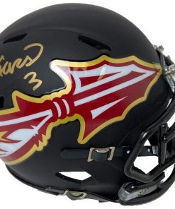 B08W2HMFVQ Authentic Autographed Cam Akers Florida State Seminoles Black Riddell AMP Mini Helmet ~ Beckett