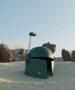 B08WLKV8HY Bounty Hunter Helmet Kit | Moving Rangefinder | Mirrored Visor