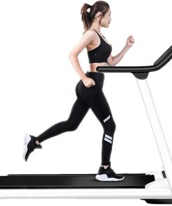 B08VN7DB5H Folding Electric Treadmill 2021 New Motorised Portable Running Machine 0.75HP, 1-10Km/H Variable Speed, 286 LB Max Weight
