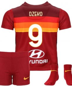 B08TRHPZJW 2020-2021 AS Roma Home Infants Kit (Edin Dzeko 9)