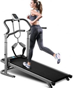 B08VS1P5PZ Mechanical Treadmill Manual Walking Treadmill - WT734 Pro Folding Shock-Absorbing No-Electric Walking Machine for Home