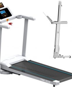 B08WWZM8BV 2.0 HP Folding Electric Treadmill, Fitness Motorized Running Machine with 12 Preset Program and Cup Holder, for Home Gym Cardio Workout Jogging Training