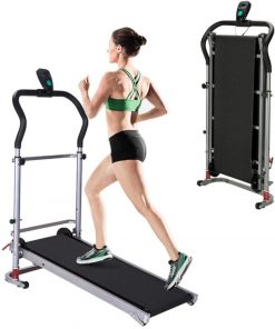 B08TBW86DN MAGO Multi-Functional Treadmill, Shock-Absorbing Treadmill with LED Display Walking Jogging Running Machine for Home Gym Workout