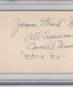 B08SKHRVJ4 Jerome Brud Holland Cornell CHOF Signed 3x5 Index Card PSA/DNA d 85 auto Grade 10