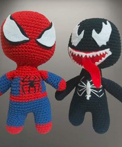 B08W42PSVP Details about Venom Spiderman Marvel Amigurumi Stuffed Toy Doll Handmade