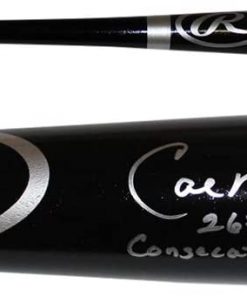 B08W247BZG Cal Ripken Jr Autographed Baltimore Orioles Black Rawlings Bat 2632 JSA