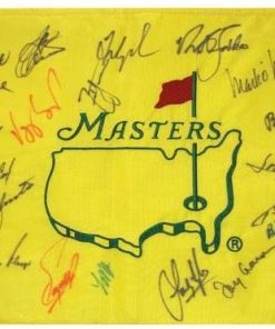 B003YGRXNE Masters Golf Pin Flag Autographed by 21 Former Champions #16 - Autographed Golf Pin Flags