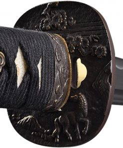 B001IX3Y7Y Handmade Sword - Samurai Katana Sword, Battle Ready, Hand Forged, 1045 Carbon Steel, Heat Tempered, Full Tang, Sharp, Wooden Scabbard