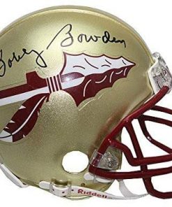 B08W2NKDWD Authentic Autographed Bobby Bowden Florida State Seminoles Riddell Gold Mini Helmet ~ Certified