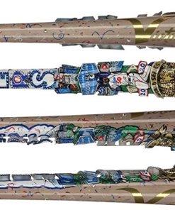 B08W6JJ7M5 Mookie Betts Los Angeles Dodgers Autographed Victus Game Model Bat - Hand Painted by Artist Charles Fazzino - Autographed MLB Bats