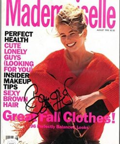 B08WRCXFP7 Authentic Autographed Claudia Schiffer Mademoiselle Full Magazine August 1990 ~ JSA #EE60260 (no label)