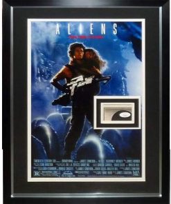 B08WRSPQ39 Aliens 11X17 Movie Poster Deluxe Framed with Sigourney Weaver Autograph - JSA