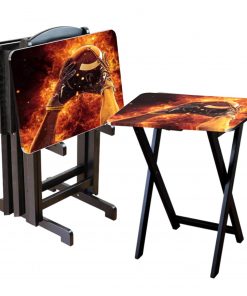 B08W1P5GQZ Football Custom TV Tray Table Add Photo Hold 44 lbs No Assembly Gift Present