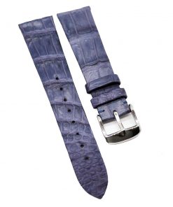 B08SQ3ZG2R 20mm Dark Violet Alligator Leather Watch Strap
