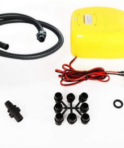 B08W8LNSKY 12V 11.6PSI Electric Air Pump with Multiple Nozzles Intelligent Auto-Off Inflation Deflation Function Portable Digital Quick Fill Air Inflator LCD for Tires Air Mattress Bed Inflatable Boat Cushion