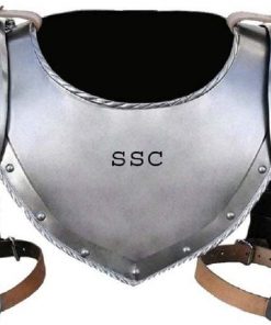 B08TWL4MTT Sangamsteelcraft Medieval Iron Gorget Spaulders Arm Shoulder Set Viking Crusader Pauldrons Armor