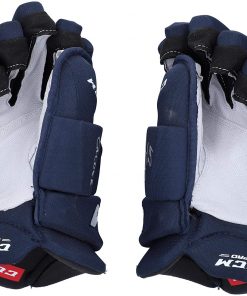B08VQ69QCY Nathan MacKinnon Colorado Avalanche Autographed Navy Alternate CCM Game Model Gloves with"2014 Calder" Inscription - Autographed NHL Gloves