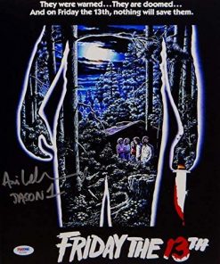B08W2M454S Authentic Autographed Ari Lehman Jason 1 11X14 Friday The 13Th Movie Poster Photo ~ PSA/DNA Auth