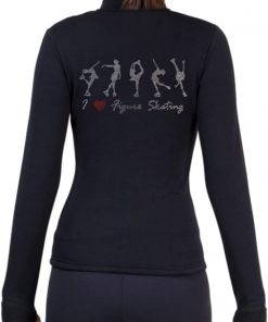 B005L9UWH6 ny2 Sportswear Figure Skating Polar Fleece Fitted Jackets by Polartec with Rhinestones R224