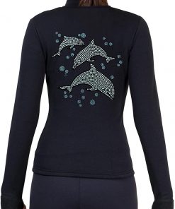 B007DMCAXS ny2 Sportswear Figure Skating Polar Fleece Fitted Jackets by Polartec with Rhinestones R159