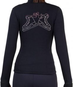 B005L9VS10 ny2 Sportswear Figure Skating Polar Fleece Fitted Jackets by Polartec with Rhinestones R223