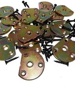 B08V161W6Q LY1122 Pool Table 3/8" Rail Mounting Plates - Set of 18 with Mounting Screws