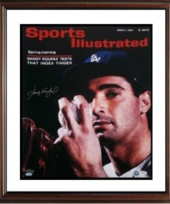 B005MYRLFG Sandy Koufax Autgraphed Steiner Framed Blown Up SI-16x20