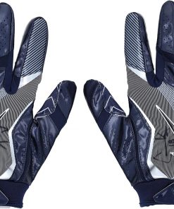 B08VKWDBYP Cooper Kupp Los Angeles Rams Autographed Player-Worn Navy and Gray Gloves - NFL Autographed Game Used Gloves