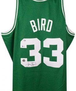 B08S92S41R Larry Bird Autographed Celtics Mitchell and Ness Basketball Jersey - BAS COA