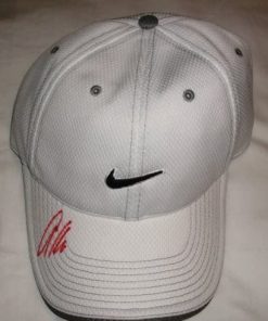 B007ZUL0TS Anthony Kim Autographed White Nike Hat W/PROOF, Picture of Anthony Signing For Us