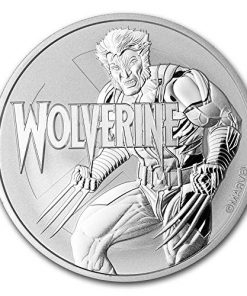 B08RV1WWSL 2021 Wolverine Tuvalu 1 oz .9999 Silver Marvel Series $1 Brilliant Uncirculated