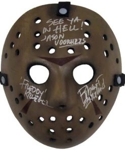 B00AB67K0Q Robert Englund "Freddy Krueger" Signed Jason Voorhees Hockey Mask A