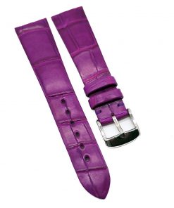 B08SPXCRH8 20mm Lollipop Violet Alligator Leather Watch Strap