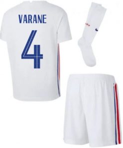 B08VS3S964 2020-2021 France Away Little Boys Mini Kit (Raphael Varane 4)