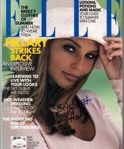 B08WRVCVQH Authentic Autographed Bridget Hall Elle Full Magazine May 1994 ~ JSA #EE63214