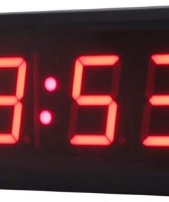 B08V97D77L ZZPH Coach & Referee Scoreboards & Timers by IR Remote Control LED Digital Timer Countdown and Up 3" High Character LED Wall Clock for Workouts (Color : Red, Size : Digital Height 3inch)