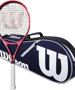 B08T6PB4MK Wilson Serena Pro Lite Tennis Racquet, (4 1/4" Grip) - Bundled with a Wilson Advantage II Tennis Bag (Your Choice of Color) - Best Racquet for Experienced Juniors