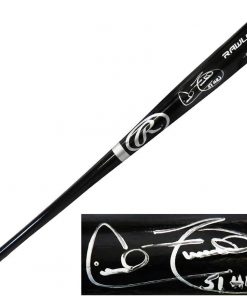 B08WPGK5ZJ Cecil Fielder Signed Rawlings Pro Black Baseball Bat w/51 HR's (PSA/DNA)