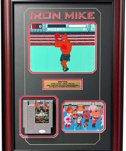 B08W594VMX Mike Tyson Signed Original Punch-Out NES Video Game Cartridge Framed JSA COA