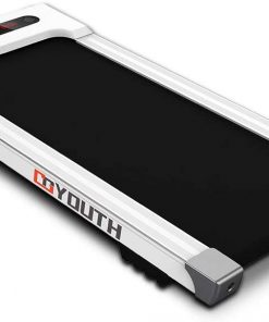 B08TTPNMK7 Portable Treadmill, 2.25HP Under Desk Electric Walking Machine, Remote Control & LED Display, Built-in 3 Workout Modes and 12 Programs, Wireless Speaker Jogging Machine for Home/Office