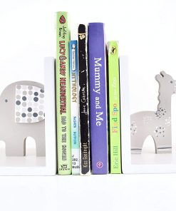 B08X3YW7WB Bookends, nursery bookends, safari bookends, bookends for kids, elephant and giraffe room decor