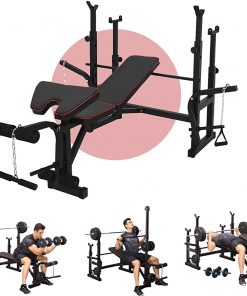 B08TLRNYRM Olympic Weight Benches Multifunctional Weight-lifting Bed Weight lifting Machine Fitness Equipment ,Body Workout Multi-Functional Strength Training Home Gym Fitness Equipment