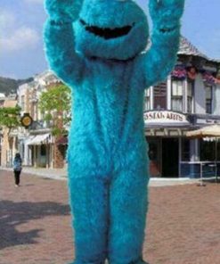 B08TWTS9WW Sesame Street Elmo Blue Cookie Monster Adult size Mascot Costume PartyClothing Dress